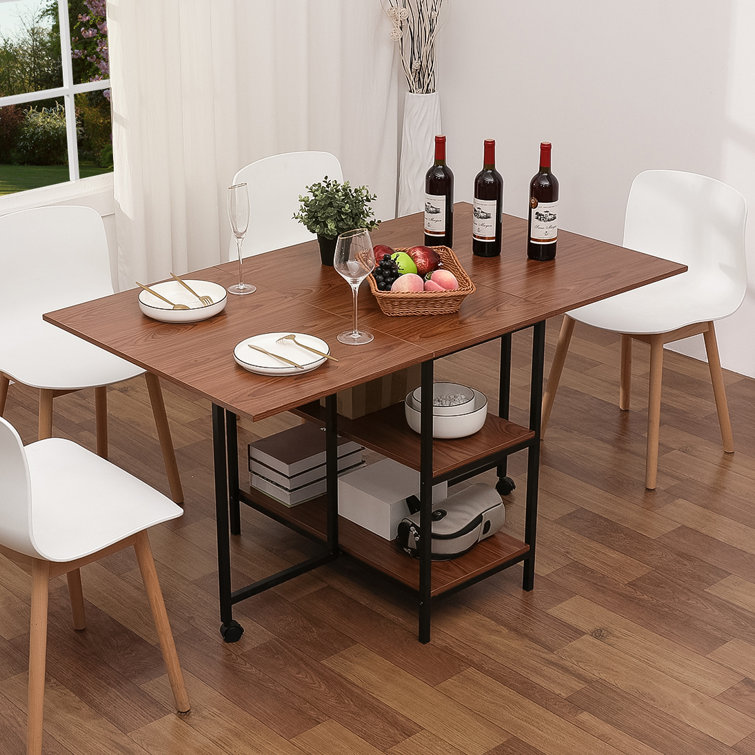 Latitude Run® Drop Leaf Iron Dining Table & Reviews Wayfair